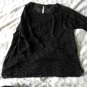 Sheer Torrid Ruffle Sleeve Blouse